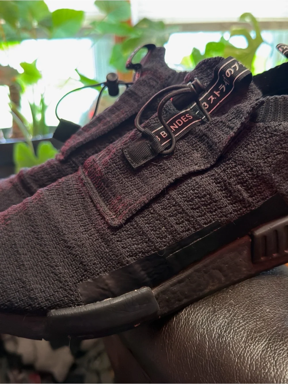 SIZE 12 Adidas NMD TS1 PK Gore Tex Black Primeknit Running Shoes